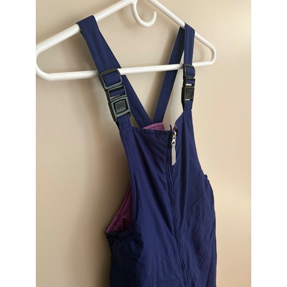 Lands’ End Kids Squall Waterproof Iron Knee Bib Snow Ski Pants Overalls Size 12 - Picture 3 of 12